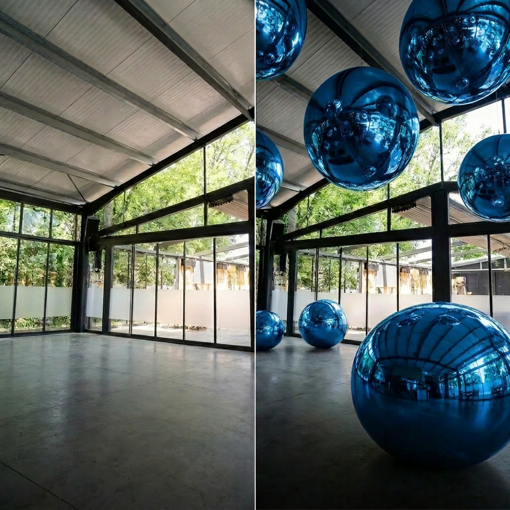 MirrorBall Bleu